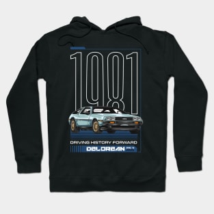 SciFi Delorean Car Hoodie